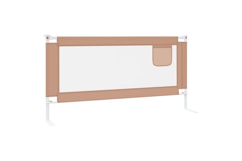 Turvalaita sänkyyn harmaanruskea 180x25 cm kangas - Taupe - Huonekalut - Lasten kalusteet - Lastensängyt & juniorisängyt