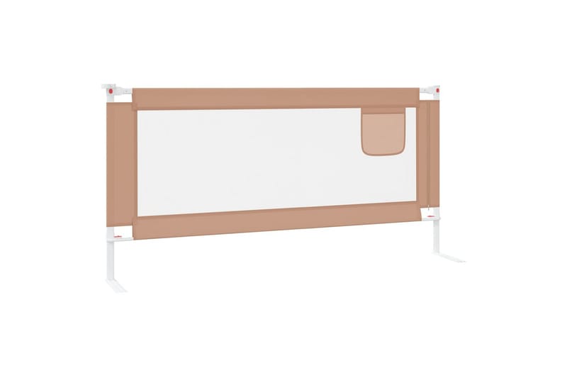 Turvalaita sänkyyn harmaanruskea 190x25 cm kangas - Taupe - Huonekalut - Lasten kalusteet - Lastensängyt & juniorisängyt