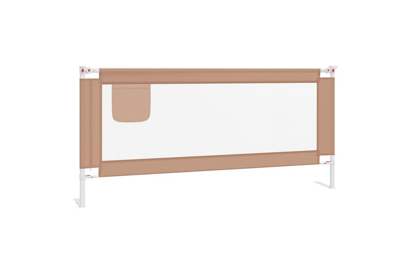 Turvalaita sänkyyn harmaanruskea 200x25 cm kangas - Taupe - Huonekalut - Lasten kalusteet - Lastensängyt & juniorisängyt