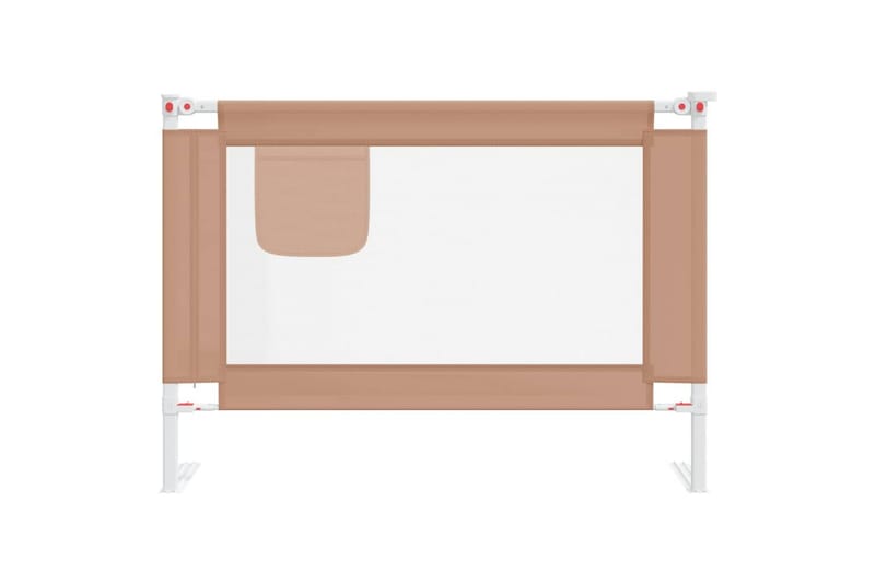 Turvalaita sänkyyn harmaanruskea 90x25 cm kangas - Taupe - Huonekalut - Lasten kalusteet - Lastensängyt & juniorisängyt