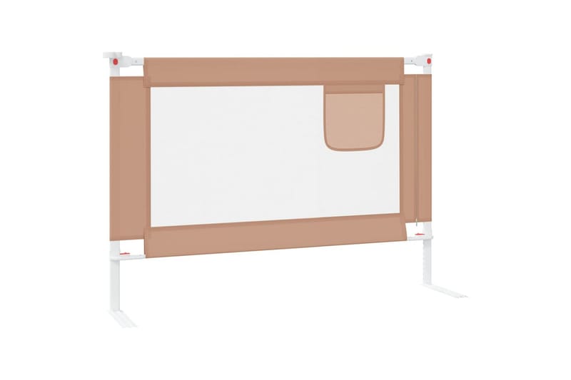 Turvalaita sänkyyn harmaanruskea 90x25 cm kangas - Taupe - Huonekalut - Lasten kalusteet - Lastensängyt & juniorisängyt
