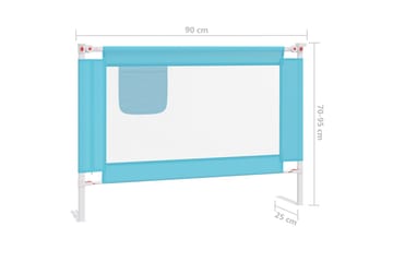 Turvalaita sänkyyn sininen 90x25 cm kangas - Sininen - Huonekalut - Lasten kalusteet - Lastensängyt & juniorisängyt
