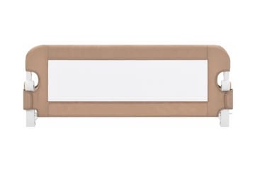 Turvalaita sänkyyn taupe 102x42 cm polyesteri - Ruskea - Huonekalut - Lasten kalusteet - Lastensängyt & juniorisängyt