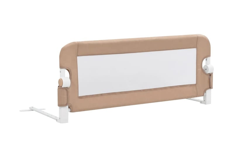 Turvalaita sänkyyn taupe 102x42 cm polyesteri - Ruskea - Huonekalut - Lasten kalusteet - Lastensängyt & juniorisängyt