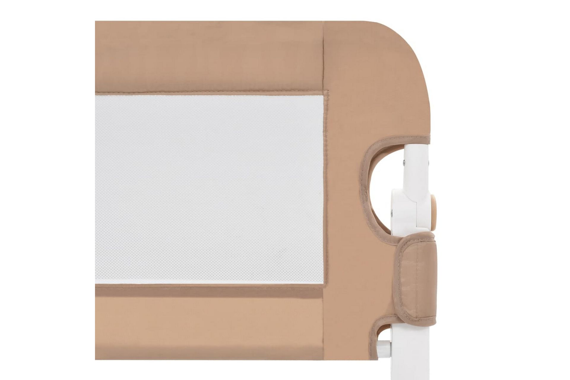 Turvalaita sänkyyn taupe 102x42 cm polyesteri - Ruskea - Huonekalut - Lasten kalusteet - Lastensängyt & juniorisängyt