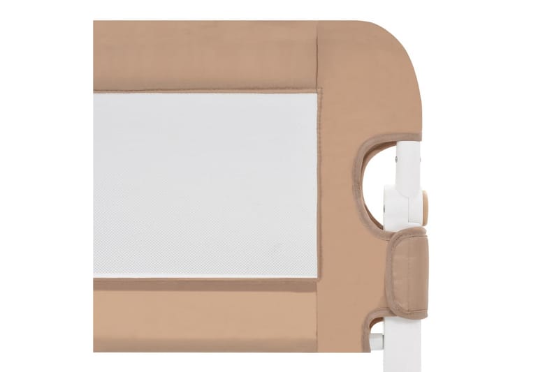 Turvalaita sänkyyn taupe 102x42 cm polyesteri - Ruskea - Huonekalut - Lasten kalusteet - Lastensängyt & juniorisängyt