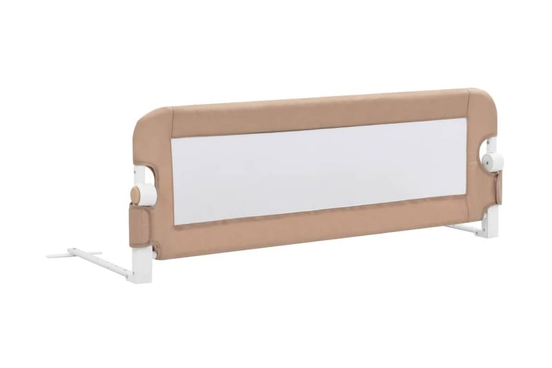 Turvalaita sänkyyn taupe 120x42 cm polyesteri - Ruskea - Huonekalut - Lasten kalusteet - Lastensängyt & juniorisängyt