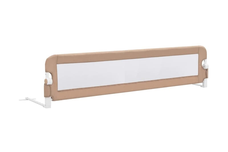 Turvalaita sänkyyn taupe 180x42 cm polyesteri - Ruskea - Huonekalut - Lasten kalusteet - Lastensängyt & juniorisängyt
