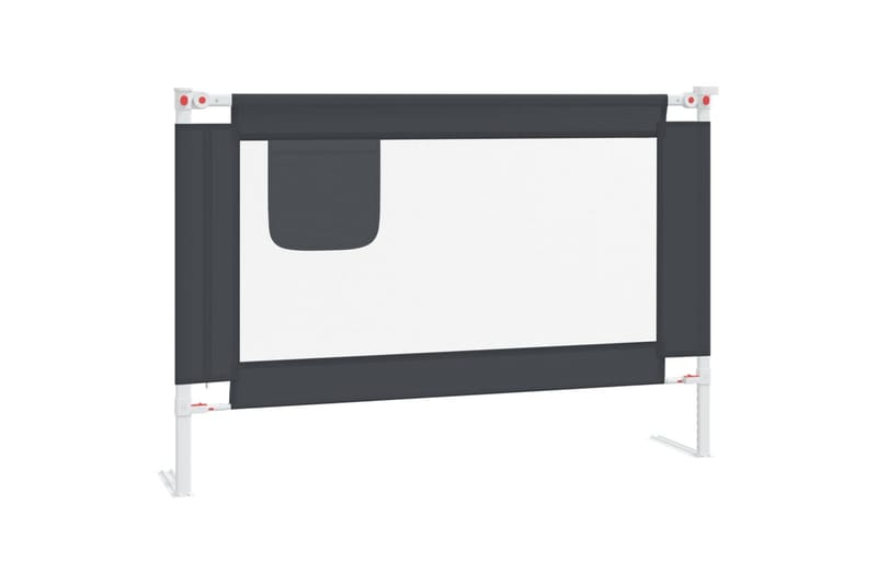 Turvalaita sänkyyn tummanharmaa 100x25 cm kangas - Harmaa - Huonekalut - Lasten kalusteet - Lastensängyt & juniorisängyt