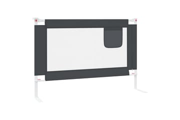 Turvalaita sänkyyn tummanharmaa 100x25 cm kangas - Harmaa - Huonekalut - Lasten kalusteet - Lastensängyt & juniorisängyt