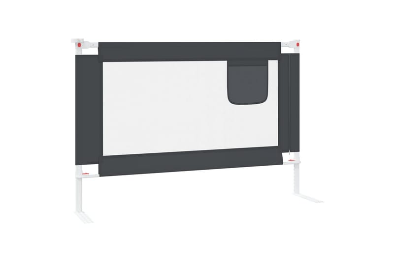 Turvalaita sänkyyn tummanharmaa 100x25 cm kangas - Harmaa - Huonekalut - Lasten kalusteet - Lastensängyt & juniorisängyt