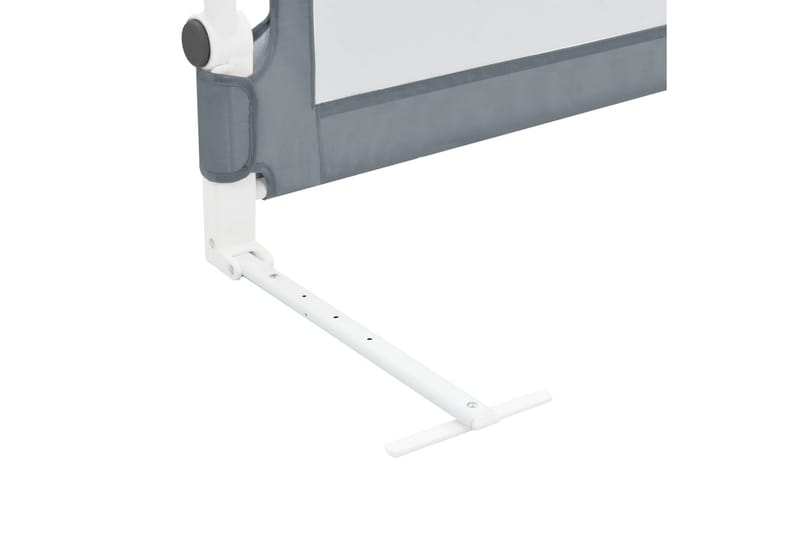 Turvalaita sänkyyn polyesteri 102x42 cm harmaa - Harmaa - Huonekalut - Lasten kalusteet - Lastensängyt & juniorisängyt