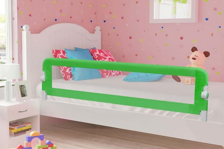 Turvalaita sänkyyn polyesteri 180x42 cm vihreä - Vihreä - Lastensängyt & juniorisängyt