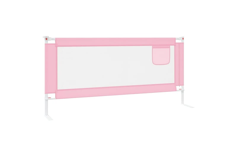Turvalaita sänkyyn pinkki 200x25 cm kangas - Pinkki - Huonekalut - Lasten kalusteet - Lastensängyt & juniorisängyt