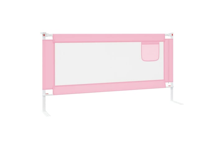 Turvalaita sänkyyn pinkki 180x25 cm kangas - Pinkki - Lastensängyt & juniorisängyt