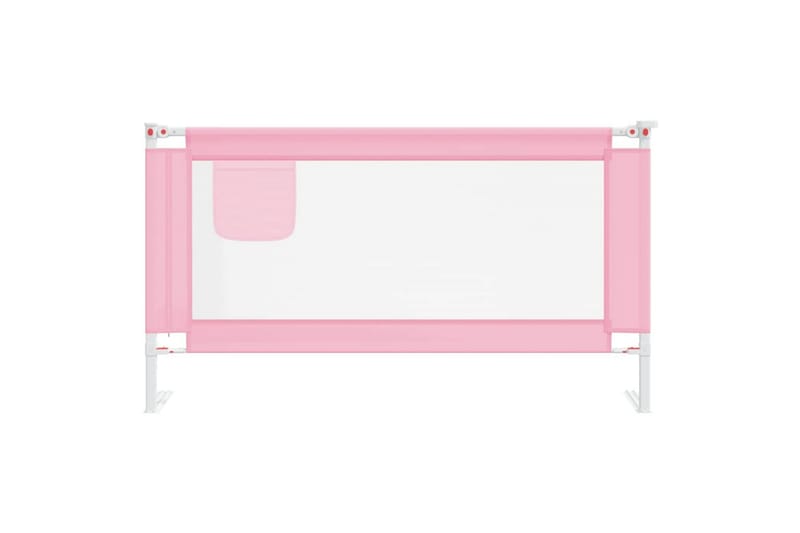 Turvalaita sänkyyn pinkki 150x25 cm kangas - Pinkki - Lastensängyt & juniorisängyt