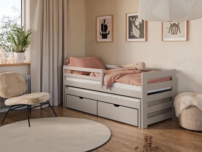 Tynor Juniorisänky 90x200 cm - Beige - Huonekalut - Lasten kalusteet - Lastensängyt & juniorisängyt - Tavallinen lastensänky