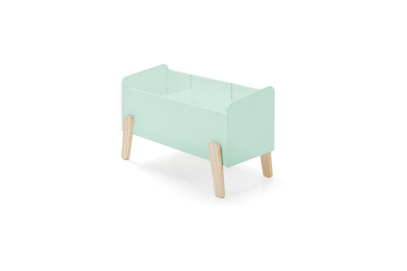 Säng med sängbord Vägg hyllor Leksakslåda Skyddsrail Vipack Kiddy Vipack Mint Green - Huonekalut - Lasten kalusteet - Lasten huonekalusetti