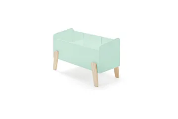 Säng med sängbord Vägg hyllor Leksakslåda Vipack Kiddy Vipack Mint Green - Huonekalut - Lasten kalusteet - Lasten huonekalusetti