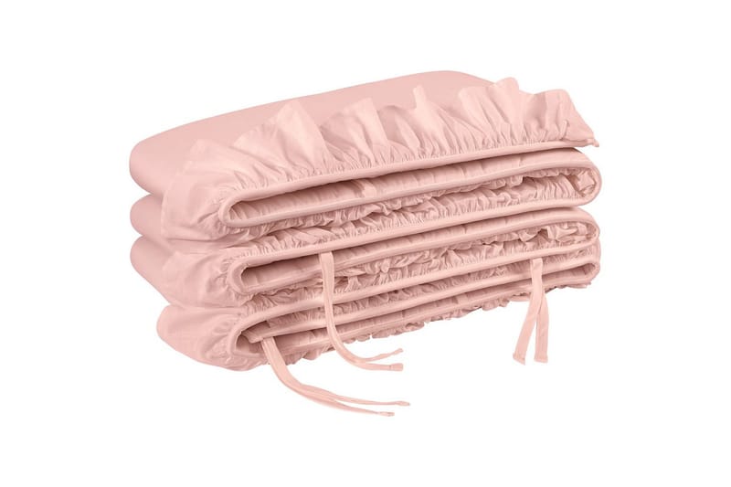 Sängynsuoja Volanki 28 x 360 cm Vaaleanpunainen, undefined