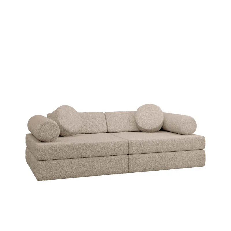 Tharosin 2-istuttava lasten sohva, beige