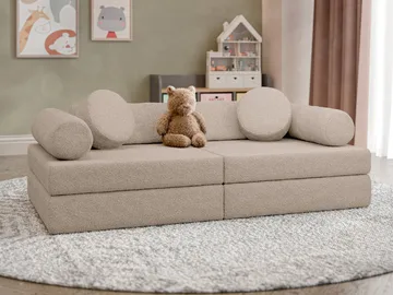 Tharosin 2-istuttava lasten sohva - beige - Huonekalut - Lasten kalusteet - Lasten sohva