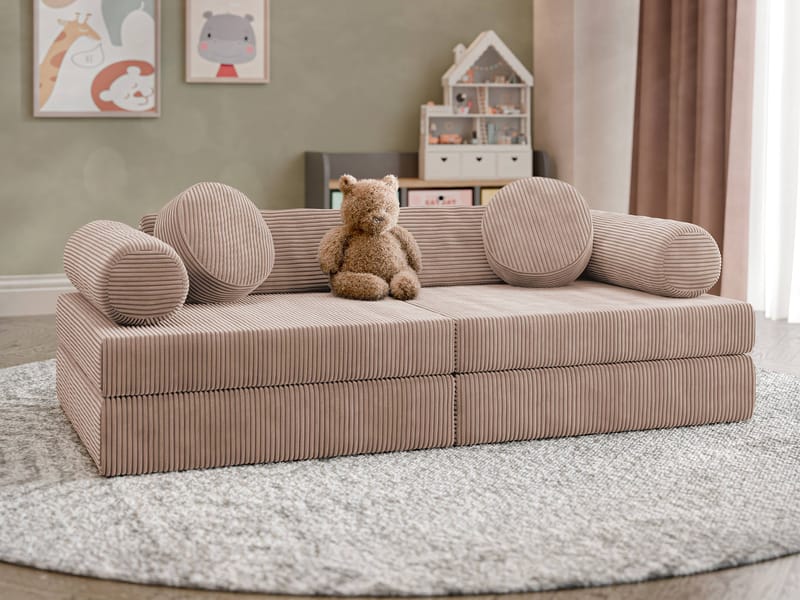 Tharosin Lastensohva - Rosa - Huonekalut - Lasten kalusteet - Lasten sohva