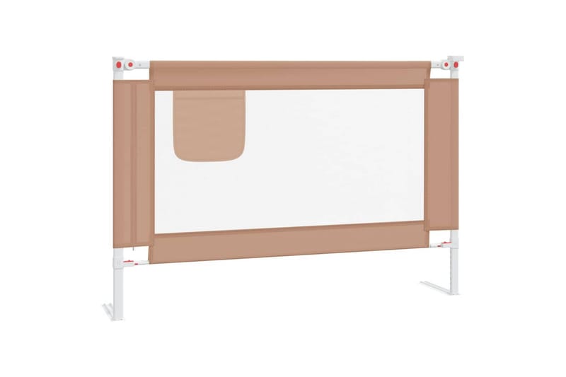 Turvalaita sänkyyn harmaanruskea 100x25 cm kangas - Taupe - Huonekalut - Lasten kalusteet - Lastensängyt & juniorisängyt