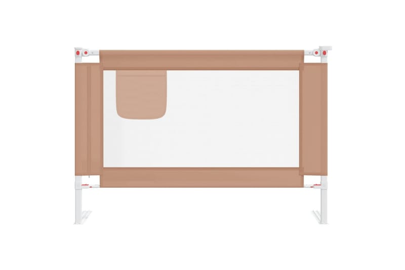 Turvalaita sänkyyn harmaanruskea 100x25 cm kangas - Taupe - Huonekalut - Lasten kalusteet - Lastensängyt & juniorisängyt