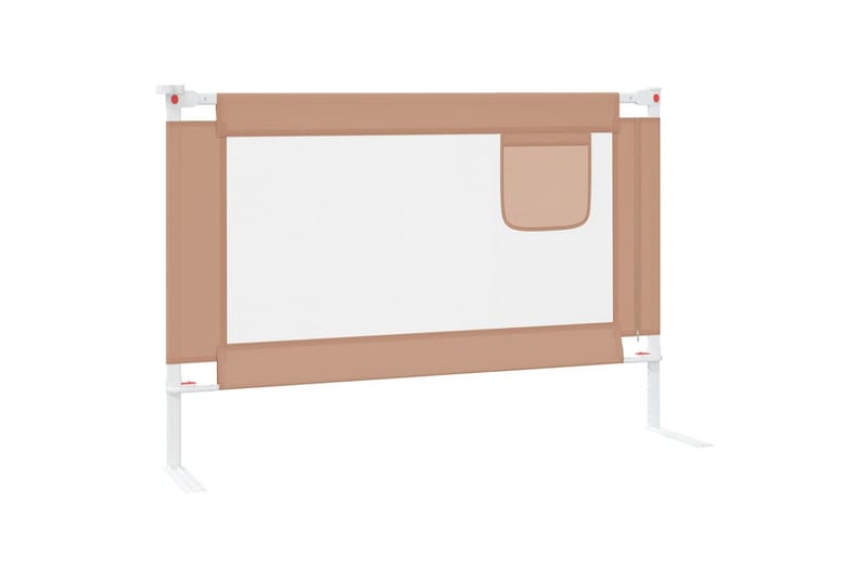 Turvalaita sänkyyn harmaanruskea 100x25 cm kangas - Taupe - Huonekalut - Lasten kalusteet - Lastensängyt & juniorisängyt