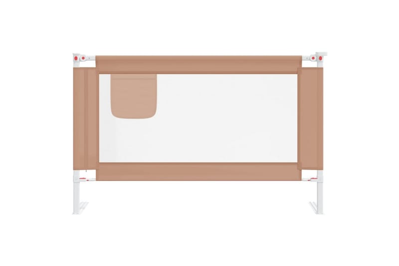Turvalaita sänkyyn harmaanruskea 120x25 cm kangas - Taupe - Huonekalut - Lasten kalusteet - Lastensängyt & juniorisängyt