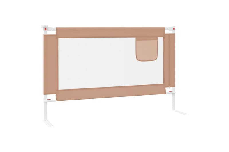 Turvalaita sänkyyn harmaanruskea 120x25 cm kangas - Taupe - Huonekalut - Lasten kalusteet - Lastensängyt & juniorisängyt
