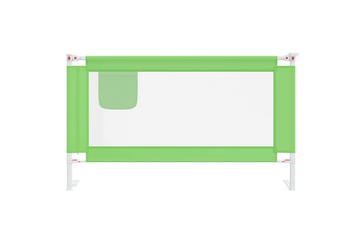 Turvalaita sänkyyn vihreä 140x25 cm kangas - Vihreä - Lastensängyt & juniorisängyt