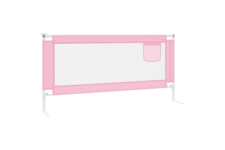 Turvalaita sänkyyn pinkki 190x25 cm kangas - Pinkki - Lastensängyt & juniorisängyt