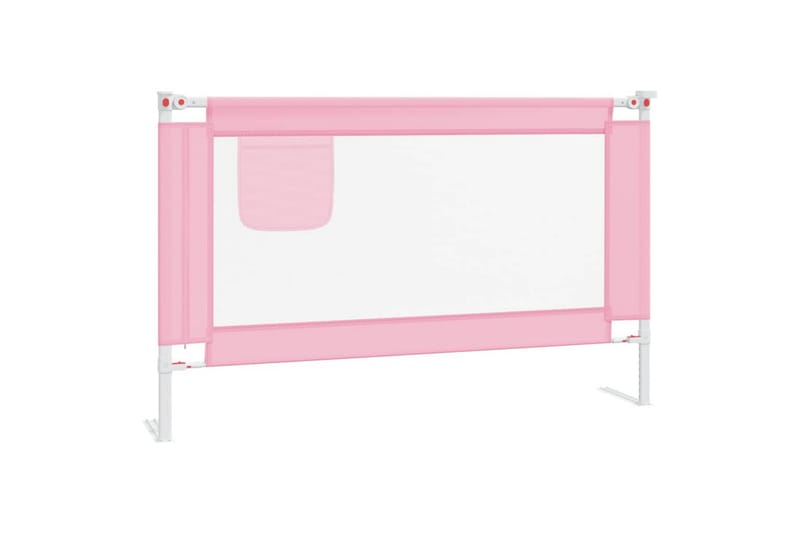Turvalaita sänkyyn pinkki 120x25 cm kangas - Pinkki - Huonekalut - Lasten kalusteet - Lastensängyt & juniorisängyt
