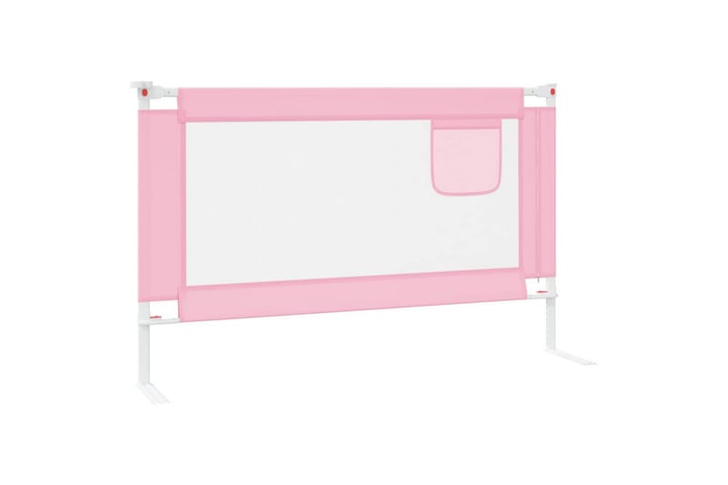Turvalaita sänkyyn pinkki 120x25 cm kangas - Pinkki - Huonekalut - Lasten kalusteet - Lastensängyt & juniorisängyt