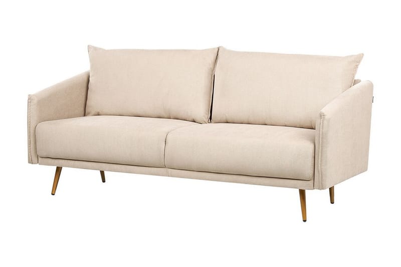 Maurana Sohva 3-istuttava - Beige/Kulta - Huonekalut - Sohva - 3:n istuttava sohva