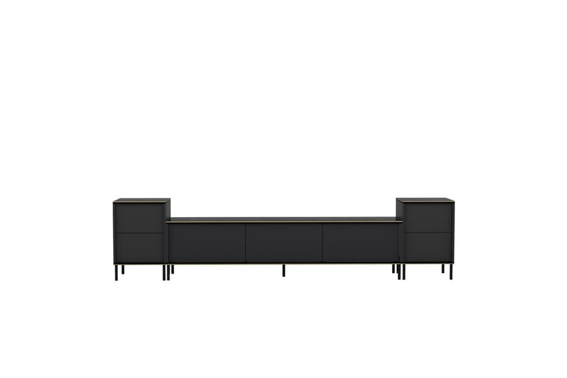 Imaj tv-kalustesetti 180x35 cm musta - Hanah Home - Huonekalut - TV- & Mediakalusteet - TV-kalustepaketti