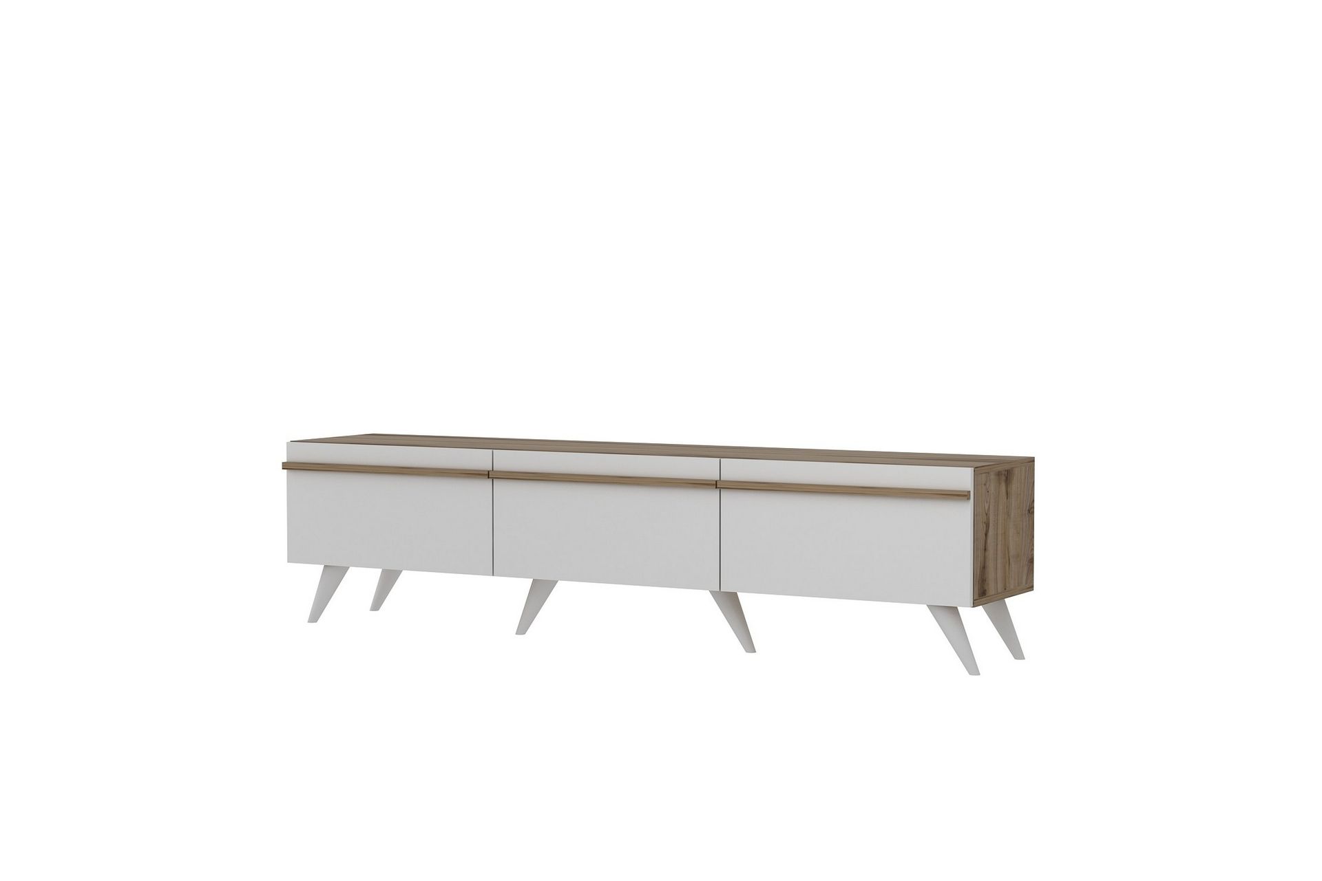Valentina tv-taso 180x35 cm valkoinen - Hanah Home - Huonekalut - TV- & Mediakalusteet - Tv taso & Mediataso