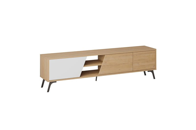 Fiona tv-taso 180x35,6 cm ruskea/valkoinen, Hanah Home