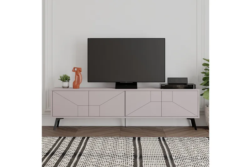 Dune tv-taso 180x29,6 cm ruskea - Hanah Home - Huonekalut - TV- & Mediakalusteet - Tv taso & Mediataso