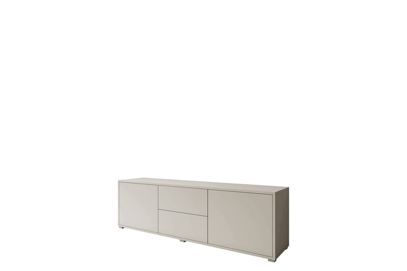 Agawal lattiamallinen tv-taso 141 cm säilytystilalla maalattua puuta, Beige