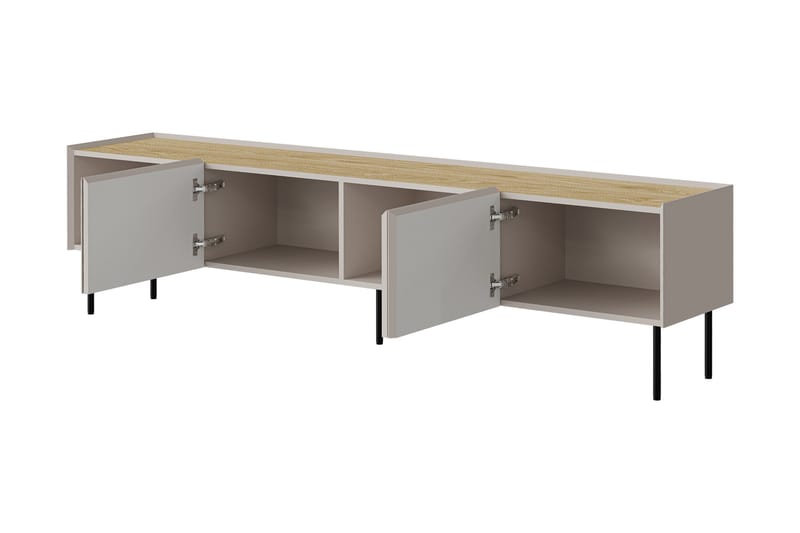 Akie TV-taso 200 cm - Beige - Huonekalut - TV- & Mediakalusteet - Tv taso & Mediataso