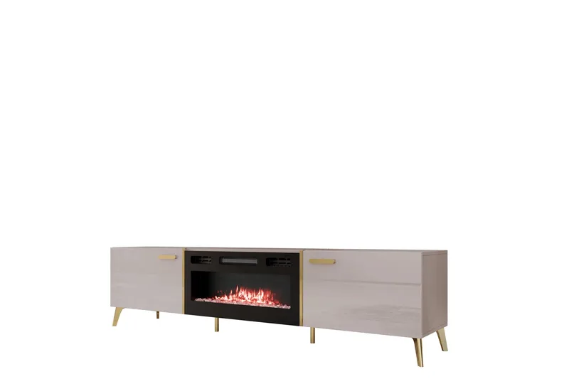 Akihiko TV-taso 214 cm - Cashmere - Huonekalut - TV- & Mediakalusteet - Tv taso & Mediataso