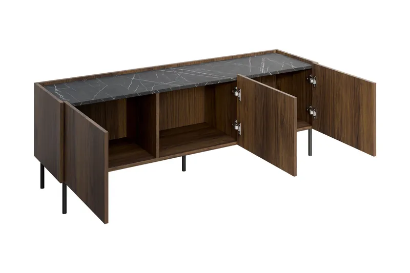 Akihito TV-taso 144 cm - Ruskea - Huonekalut - TV- & Mediakalusteet - Tv taso & Mediataso