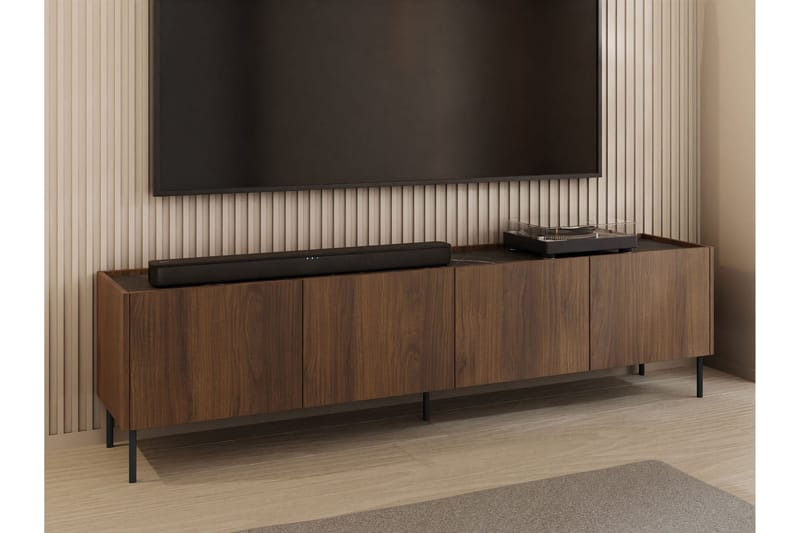 Akihito TV-taso 200 cm - Ruskea - Huonekalut - TV- & Mediakalusteet - Tv taso & Mediataso