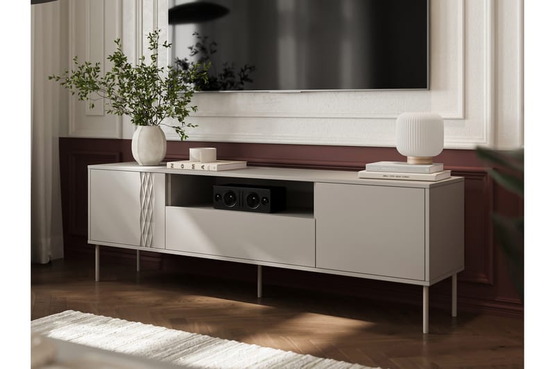 Akiko TV-taso 180 cm - Beige - Huonekalut - TV- & Mediakalusteet - Tv taso & Mediataso