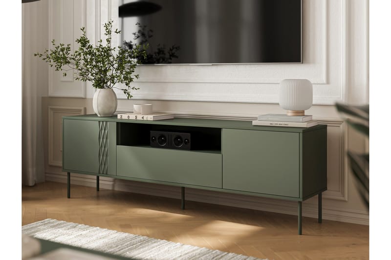 Akiko TV-taso 180 cm - Vihreä - Huonekalut - TV- & Mediakalusteet - Tv taso & Mediataso