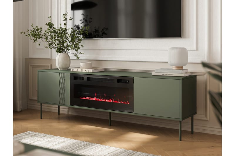 Akiko TV-taso 180 cm - Vihreä - Huonekalut - TV- & Mediakalusteet - Tv taso & Mediataso