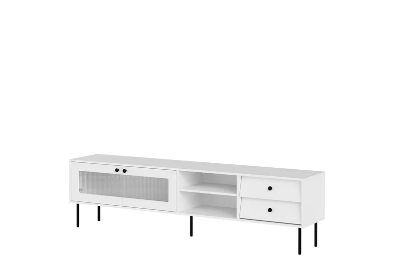 Akilesh TV-taso 200 cm - Valkoinen - Huonekalut - TV- & Mediakalusteet - Tv taso & Mediataso